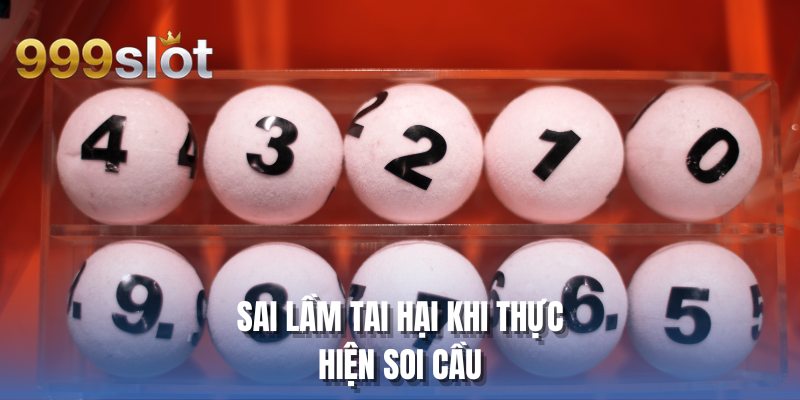 Sai lầm tai hại khi thực hiện soi cầu